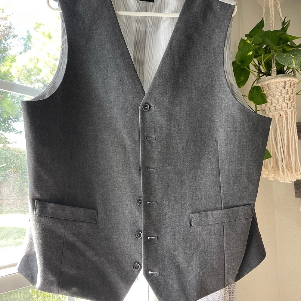 Grey Suit Vest